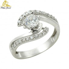 Gümüş Zirkon Taşlı Yüzük